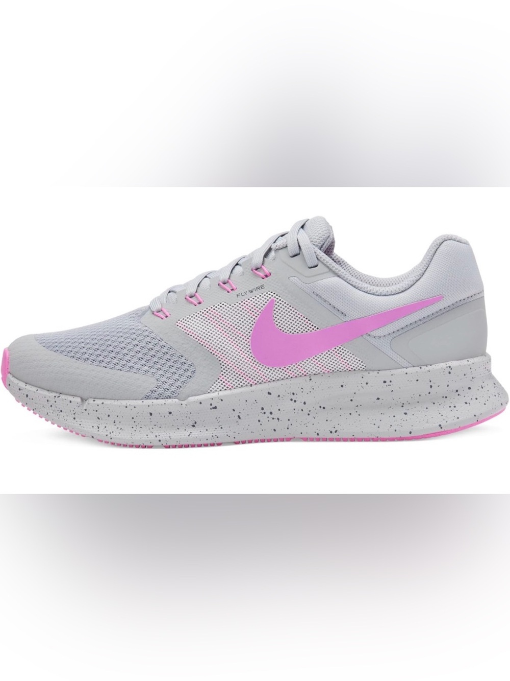 Nike Light Grey and Pink Flywire Training Shoe - Womens size 10